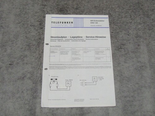 Schaltplan service manual für - service,