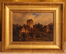 Antikes kleines Ölgemälde