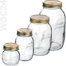 Einmachgläser Vorrat Gläser Gewürz Einmach Glas Behälter Deckel Quattro Bormioli