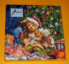 20 Servietten Teddybären Teddy Bären Weihnachten 1 Packung xmas bears Geschenke 