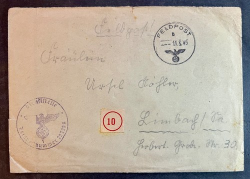 Feldpost 1945 f - /, f.p.nr