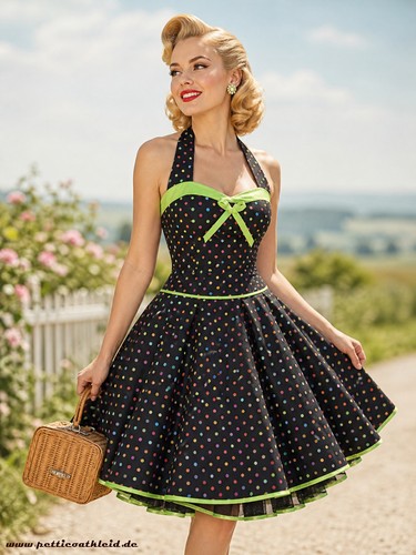 50er petticoatkleid vintage - 50er,