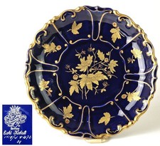 Porzellan Teller Kobaltblau Gold ILMENAU GRAF VON HENNEBERG R229