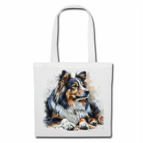 Tasche beutel langhaarcollie - tasche,