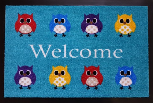 Fußmatte eulen owl - fußmatte,