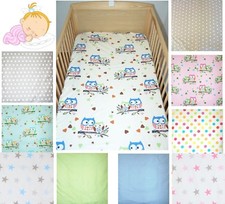 Spannbettlaken 70x140 cm Bettlaken für Baby Kinder Bett 100% Baumwolle 