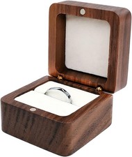 Personalisierte Holz Ring Box