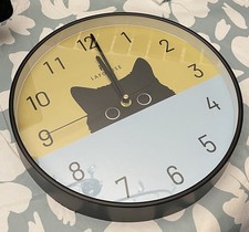 Wanduhr, Motiv Katze, 29 cm Durchmesser, Batteriebetrieb, gebraucht