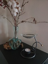 Duftöllampe mit Teelicht - Metall - Glas - Aromalampe  Duftlampe Ätherische Öle