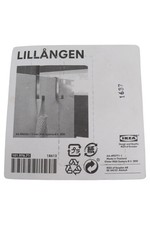 IKEA LILLÅNGEN Handtuchhalter Grau Metall Minimalistisch Modern Bad Küche