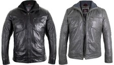 Herren Freizeit Lederjacke