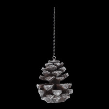 Pinienzapfen-Vogelfutterstation. 