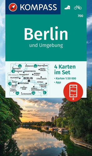Kompass wanderkarten set 700 - kompass, wanderkarten-set