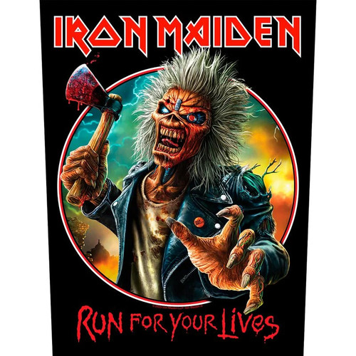 Iron maiden backpatch run for - ,