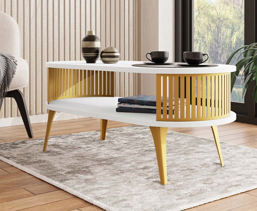 Couchtisch enserio gold - couchtisch,