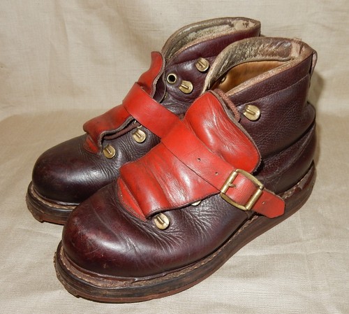 Braune leder schuhe - schuhe, skischuhe