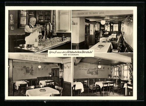 Bad wildungen ansichtskarte - bad,