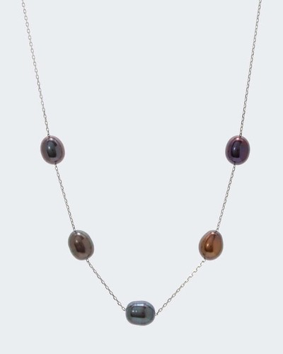Collier 925 silber rhodiniert - 925,
