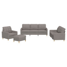 Sofagarnitur 4-teilig Taupe