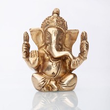 Ganesha Statue, Messing ca. 12 cm 