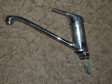 Gebrauchte Einhebelmischer Spültischarmatur Messing verchromt (59)