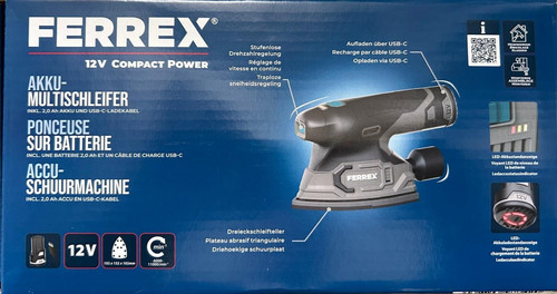 Ferrex 12v akku multischleifer - akku,