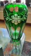 Eine Grüne Bleikristallvase