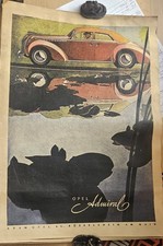 Altes Plakat Opel Admiral TOP