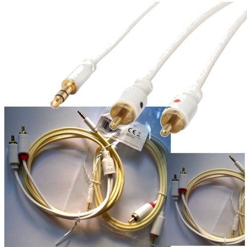 Stück rca kabel 5mm - rca, 3,5mm