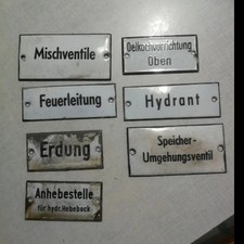 Alte Emaille Schilder Konvolut 7 Stück