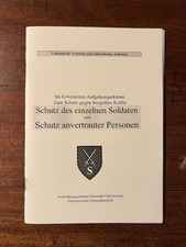 Bundeswehr DSO Ausbildungshilfe Schutz von PERSONEN ISAF Vorbereitung SELTEN!