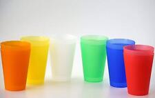 24 Plastik Mehrweg Trinkbecher