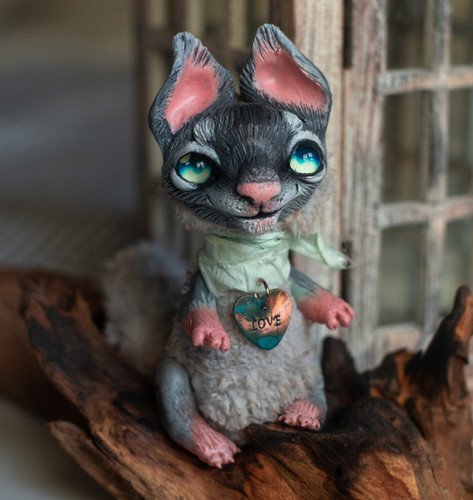 Ooak künstlerpuppe katze 75 - ooak,