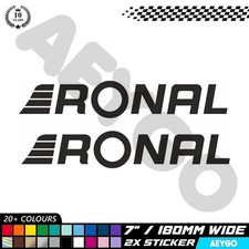 2x RONAL Vinyl Aufkleber