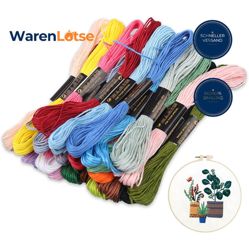 Stickgarn set farben 8 - set, je