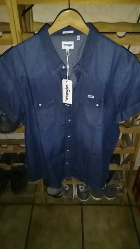 Wrangler jeanshemd kurzarm - jeanshemd,