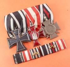 3-fach Ordensspange Preussen / Hamburger Hanseatenkreuz  + 2 x Bandspange 