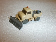 Wiking 1:87 Unimog U 406 Komunal Fzg. mit Schneeflug für H0 Modelleisenbahn 