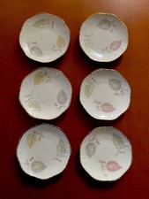 Winterling Marktleuthen Bavaria 6 Zierteller Teller Porzellan Goldrand Blumen