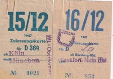 2 x Zulassungskarte /