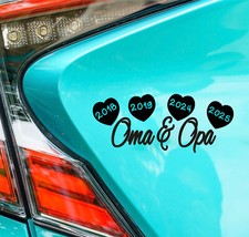 Oma & Opa  2025 2026 Aufkleber