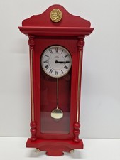 Antik Optik Wanduhr Pendeluhr mit Pendel FUNKTION GETESTET#601