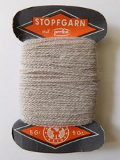 Stopfgarn Stopfwolle Garn Nähgarn Beilaufgarn Nähen Basteln DIY ecru crème creme