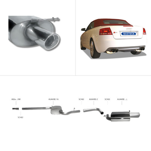 Bastuck komplettanlage 00 08 - -, 00-08
