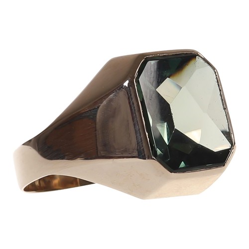 Herren ring gold - gold, mit