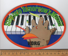alter Aufkleber : KORG Step into tomorrow's Music *Keyboard      (T2)