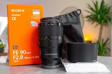 Sony SEL FE 90mm/2,8 G OSS Macro f. Sony E-Mount Top Zustand 