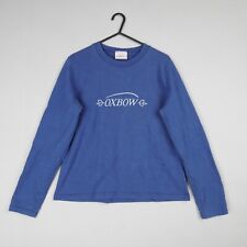 Vintage Oxbow Top Damen UK 10 / 3 Blau Mazko Langarm T-Shirt Y2K B55