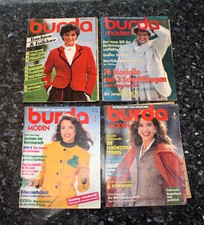 4 Hefte Burda Mode 80er Jahre