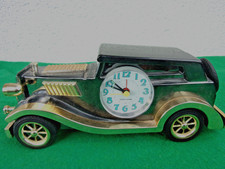 Alte, seltene Vintage-Quarzuhr Tischuhr,Kaminuhr in form Auto.L-27cm.